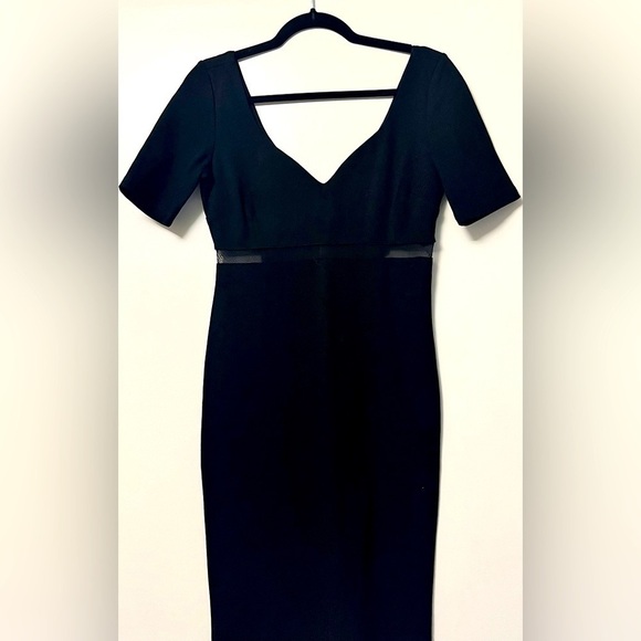 Nwot Olivaceous Double V Mesh Cocktail Dress - Size Medium - Picture 5 of 6